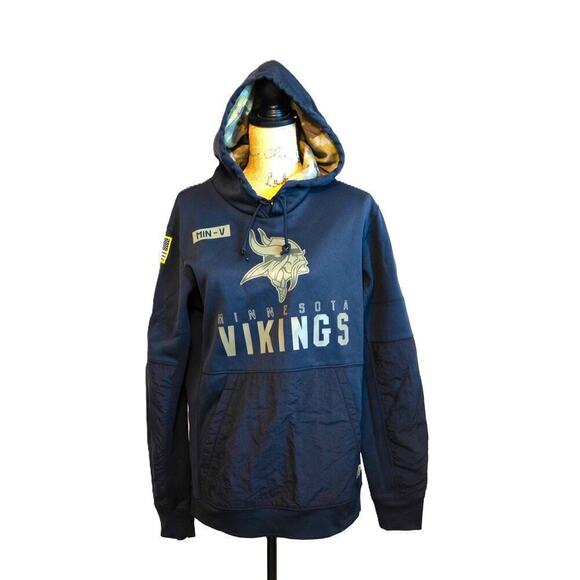 Authentic Nike Minnesota Vikings Men's NFL Salute to Service Hoodie - Picture 3 of 7